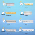 Great stability Cornice PU Cornice Mouldings with different colors